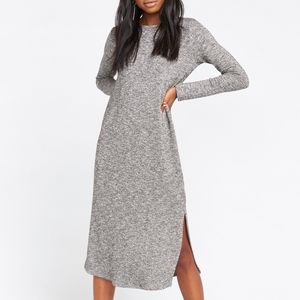 Show Me Your Mumu S Maddison Gray Slit Dress